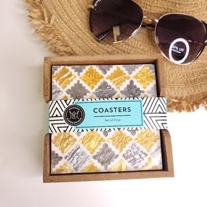 Modern Expression Set Of Four Drink Coasters NEW